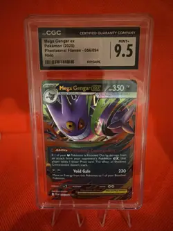 Mega Gengar EX 2025 Phantasmal Flames 056/094 English CGC 9.5 Mint+ Pokemon - Image 1