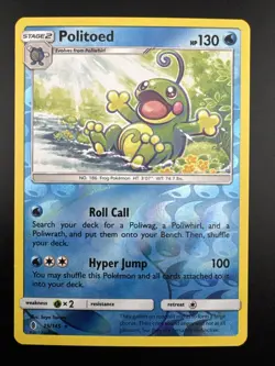 Politoed 25/145 Sun & Moon Pokemon Guardians Rising Reverse Holo - Image 3