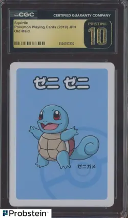 Squirtle Pokemon 2019 Japanese Old Maid CGC 10 PRISTINE - Image 1
