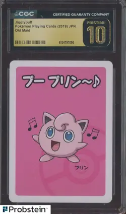 Jigglypuff Pokemon 2019 Japanese Old Maid CGC 10 PRISTINE - Image 1