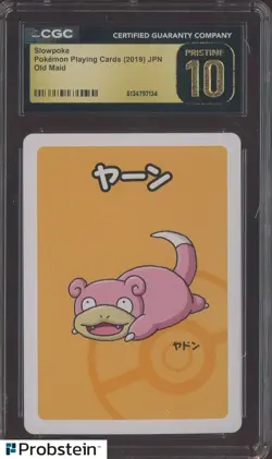 Slowpoke Pokemon 2019 Japanese Old Maid CGC 10 PRISTINE - Image 1