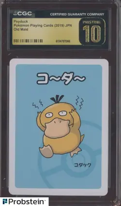 Psyduck Pokemon 2019 Japanese Old Maid CGC 10 PRISTINE - Image 1
