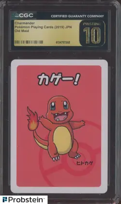 Charmander Pokemon 2019 Japanese Old Maid CGC 10 PRISTINE - Image 1