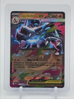 MEGA CHARIZARD X EX 2025 POKEMON PHANTASMAL FLAMES DOUBLE RARE 013/195 Q5537 - Image 1