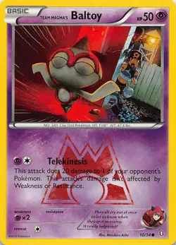 TEAM MAGMA'S BALTOY 10/34 C DOUBLE CRISIS POKEMON HP - Image 1