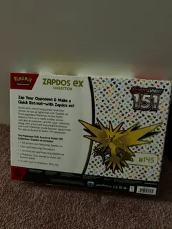 151 Scarlet & Violet Zapdos EX Box New Factory Sealed Pokemon TCG - Image 4