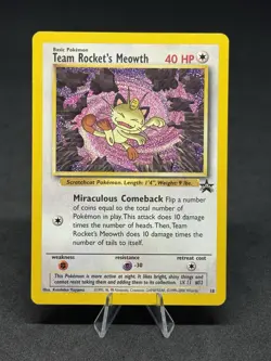 Pokemon Team Rocket's Meowth 18/53 Wotc Promo Regular [2] - Image 1