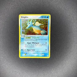 2004 Pokemon TCG Kingdra EX Team Rocket Returns 12/109 Holo Rare HP - Image 1