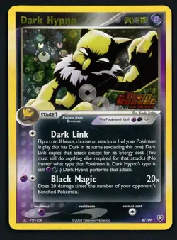 Dark Hypno LP 6/109 - Reverse Holo - EX Team Rocket Returns Stamped - Pokemon - Image 1