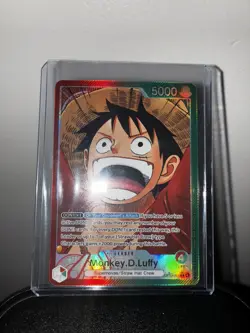Monkey D Luffy (Alternate Art) OP13-001 Leader One Piece Carrying on His Will - Image 1