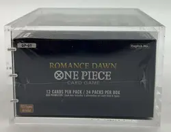 One Piece TCG OP-01 Romance Dawn Blue Bottom Booster Box SEALED w/Acrylic - Image 5