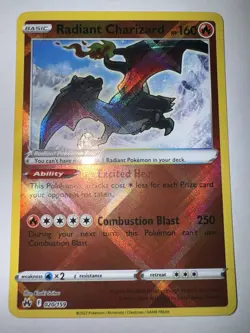 Radiant Charizard 020/159 - Crown Zenith Radiant Holo Card (NM/NM+) - Image 1