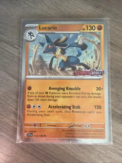 Lucario (Scarlet & Violet Stamp) Uncommon Miscellaneous Cards & Products 114/198 - Image 1