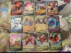Full Art Pokemon cards Lot Of 12 - Image 1