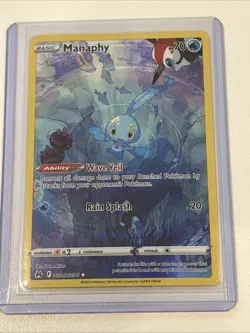Pokemon TCG Manaphy Holo Rare Card Crown Zenith: Galarian Gallery GG06/GG70 - Image 1