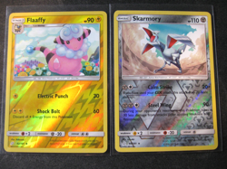 FLAAFFY/SKARMORY 2-CARD LOT 2019 Pokemon Sun & Moon TEAM UP Reverse Foil NM-MT - Image 1
