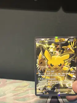 Pikachu EX XY124 Black Star Promo Card 2016 MP to HP Condition - Image 2