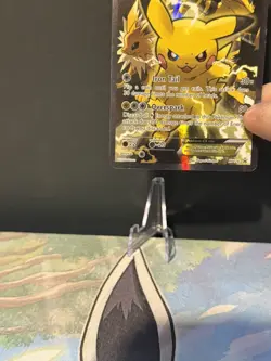 Pikachu EX XY124 Black Star Promo Card 2016 MP to HP Condition - Image 4