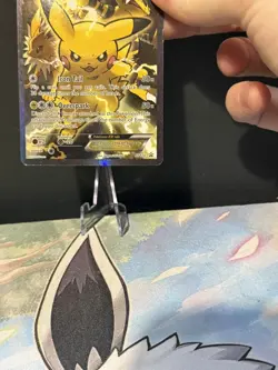 Pikachu EX XY124 Black Star Promo Card 2016 MP to HP Condition - Image 5