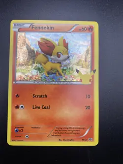 Fennekin 14/25 mcdonalds promo pokemon card holo - Image 1