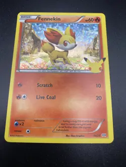 Fennekin 14/25 mcdonalds promo pokemon card holo - Image 2