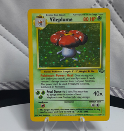 Pokemon Vileplume Holo Rare Jungle 80 HP 15/64 Unlimited English Card - Image 1