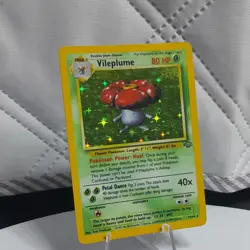 Pokemon Vileplume Holo Rare Jungle 80 HP 15/64 Unlimited English Card - Image 2