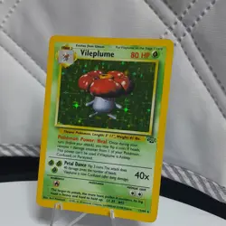 Pokemon Vileplume Holo Rare Jungle 80 HP 15/64 Unlimited English Card - Image 3