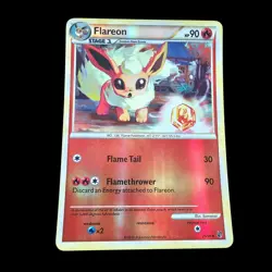 Pokemon TGC 2010 Flareon 26/90 HG&SS Undaunted Reverse Holo Card - Image 1