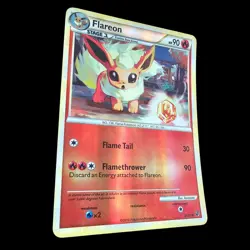 Pokemon TGC 2010 Flareon 26/90 HG&SS Undaunted Reverse Holo Card - Image 3