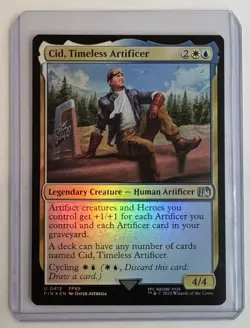 Cid, Timeless Artificer #412 Foil - Final Fantasy MTG - Image 1