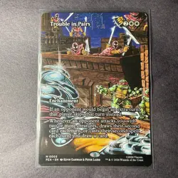 MTG Trouble in Pairs Borderless Non-foil M 0003 Teenage Mutant Ninja Turtles NM - Image 1