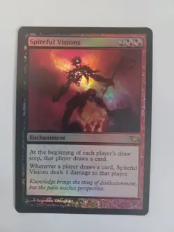 Spiteful Visions Magic The Gathering Shadowmoor #198 Rare Foil MTG TCG CCG - Image 1