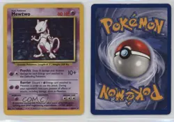 Mewtwo Holo Pokemon Base Set #10 1999 - Image 3