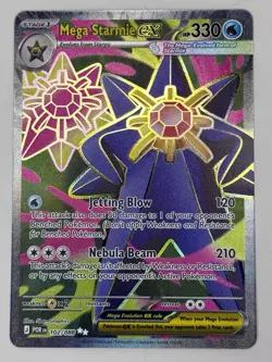 Mega Starmie EX 102/088 Full Art Ultra Rare Pokemon TCG: Perfect Order Holo - Image 1