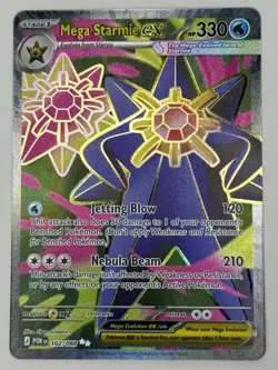 Mega Starmie EX 102/088 Full Art Ultra Rare Pokemon TCG: Perfect Order Holo - Image 2