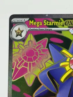 Mega Starmie EX 102/088 Full Art Ultra Rare Pokemon TCG: Perfect Order Holo - Image 5