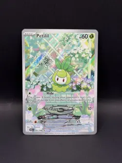 Petilil 091/086 IR Black Bolt ILLUSTRATION RARE HOLO Pokemon TCG English Foil EN - Image 1