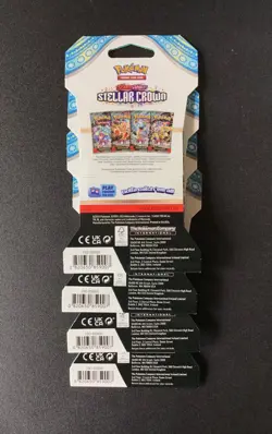 Lot of 4 Scarlet & Violet Stellar Crown Pokemon TCG Booster Packs Sealed - Image 2