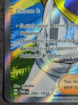 Pokemon TCG Kieran - 206/167 Twilight Masquerade Full Art Trainer - Image 5