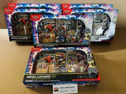 Pokemon TCG: Mega Lucario ex Premium Figure Collection Factory Sealed LOT OF 6 - Image 1