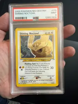 2002 POKEMON NEO DESTINY #110 SHINING NOCTOWL PSA 9 Unlimited - Image 3