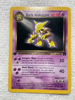 Pokemon TCG Dark Alakazam Team Rocket Set 18/82 1st Edition Non-Foil / Regular - Image 1