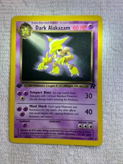 Pokemon TCG Dark Alakazam Team Rocket Set 18/82 1st Edition Non-Foil / Regular - Image 2