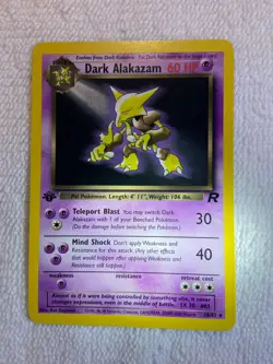 Pokemon TCG Dark Alakazam Team Rocket Set 18/82 1st Edition Non-Foil / Regular - Image 3