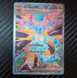 Pokemon Dragapult ex 165/131 Sv: Prismatic Evolutions Full Art Tera Holo Rare - Image 1