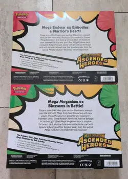 2 Pokemon Ascended Heroes Mega ex Box Bundle Emboar Meganium IN HAND - Image 4