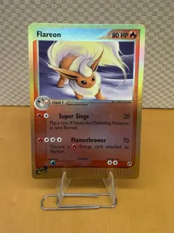 Pokemon Flareon 5/100 Reverse Holo EX Sandstorm Eeveelution Rare - Image 1