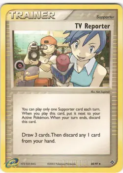 TV Reporter 88/97 UC Dragon Pokemon LP - Image 1