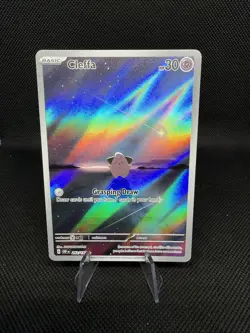 Pokemon TCG Cleffa 202/197 Obsidian Flames Illustration Rare Holo NM - Image 3
